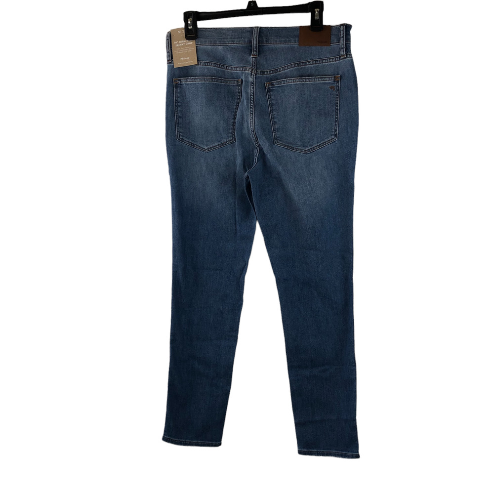 Madewell 10" High Rise Skinny Crop Jeans 5 Pocket Denim MD621 Women's Size 29 - Picture 3 of 7